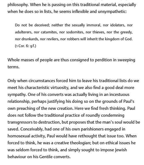 E P Sanders on Paul